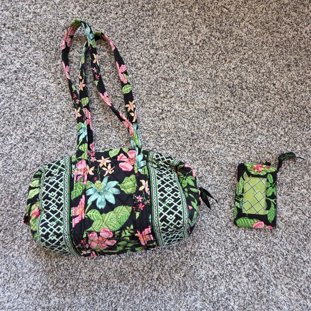 Vera Bradley tote featuring the retired "Botanica" pattern